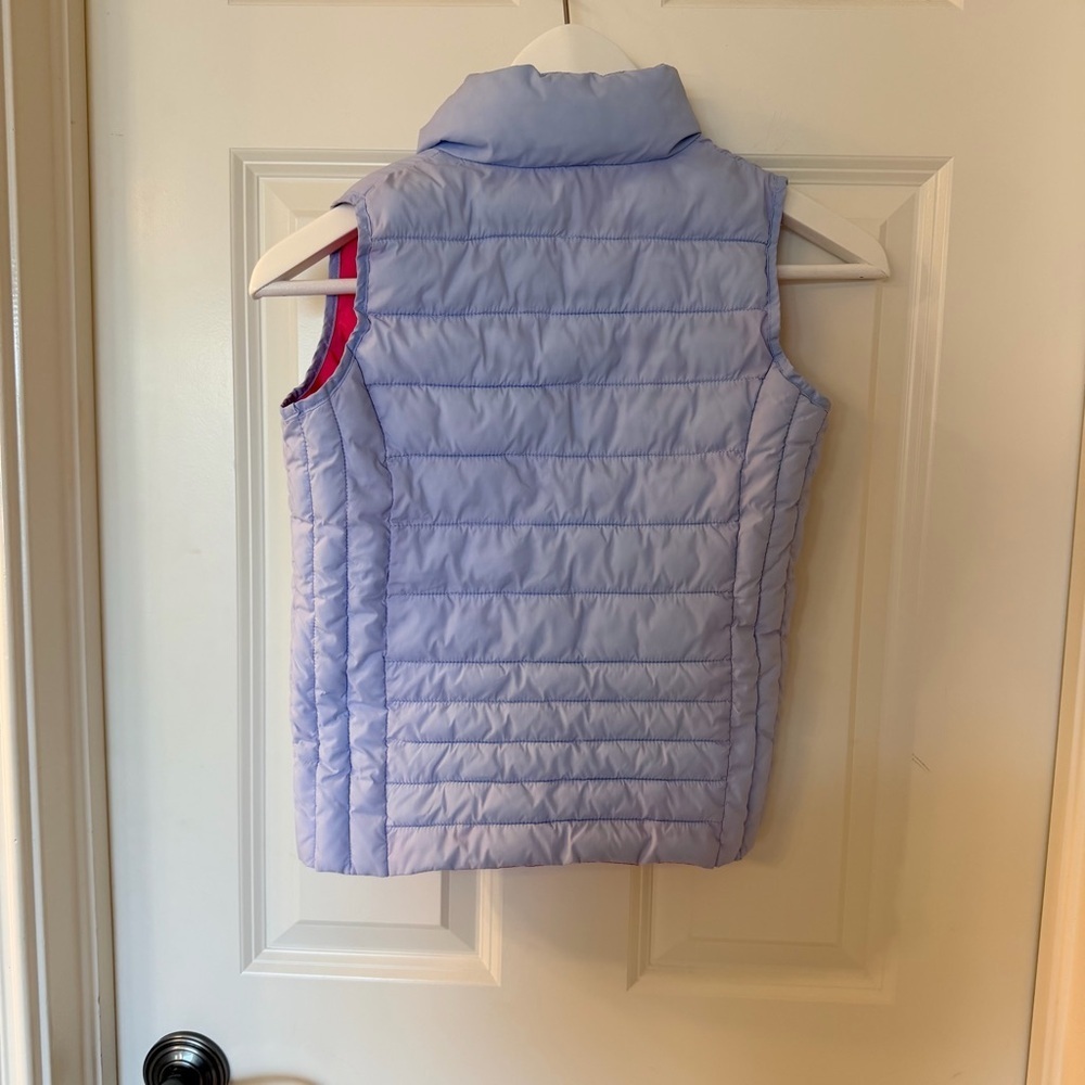 Joules Pink and Light Purpley Blue Quilted Vest - Picture 2 of 3